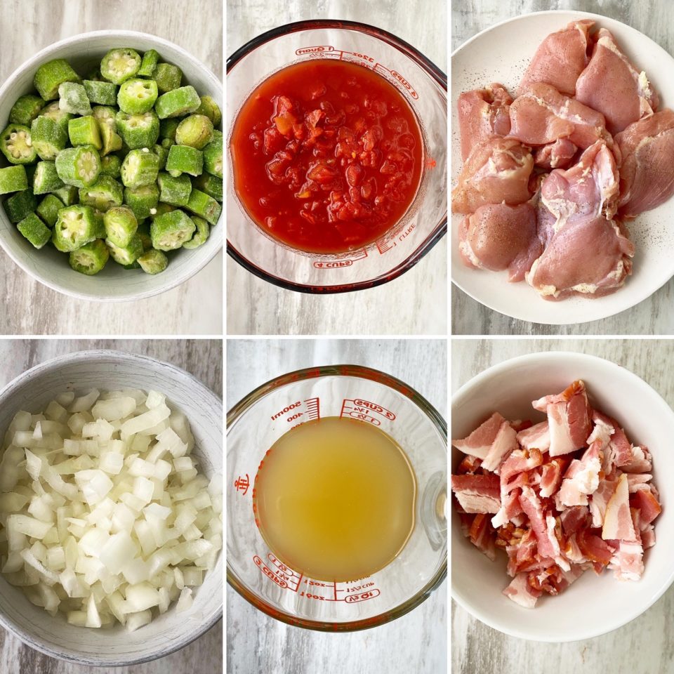 Okra & Tomatoes with Chicken