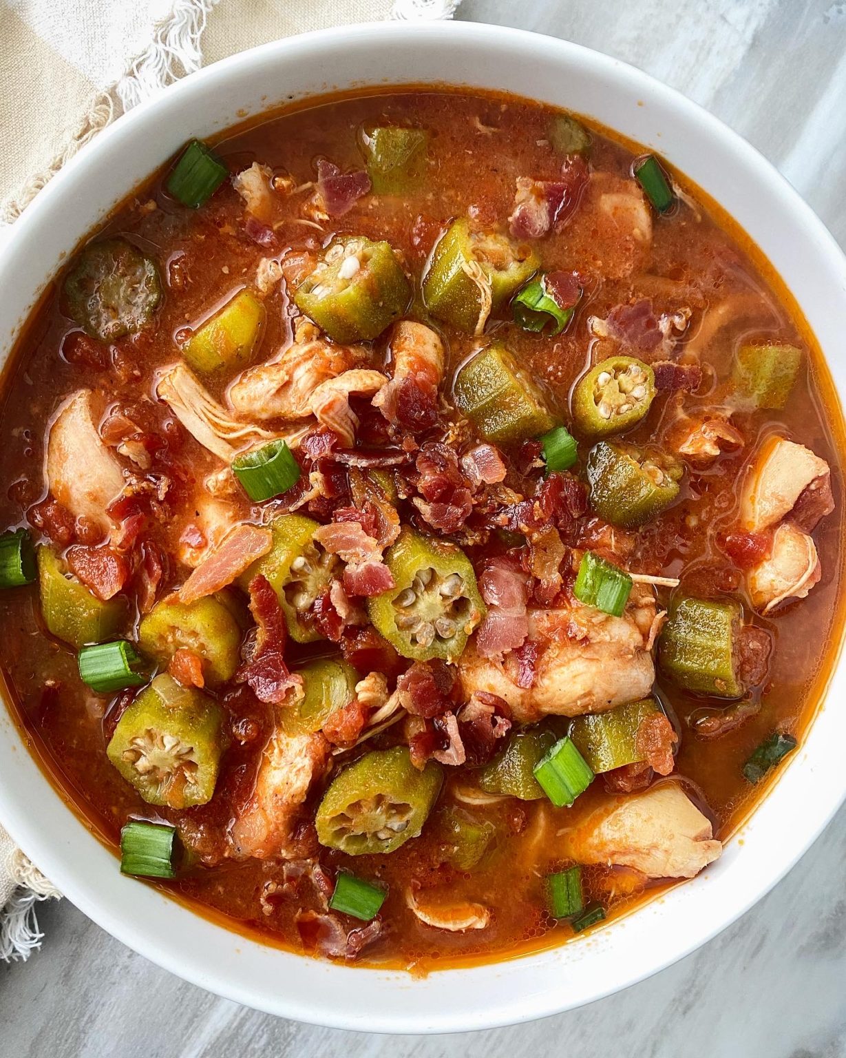 Okra & Tomatoes with Chicken