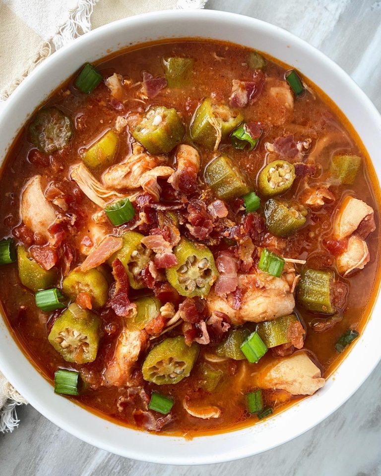 Okra & Tomatoes with Chicken - blackpeoplesrecipes.com