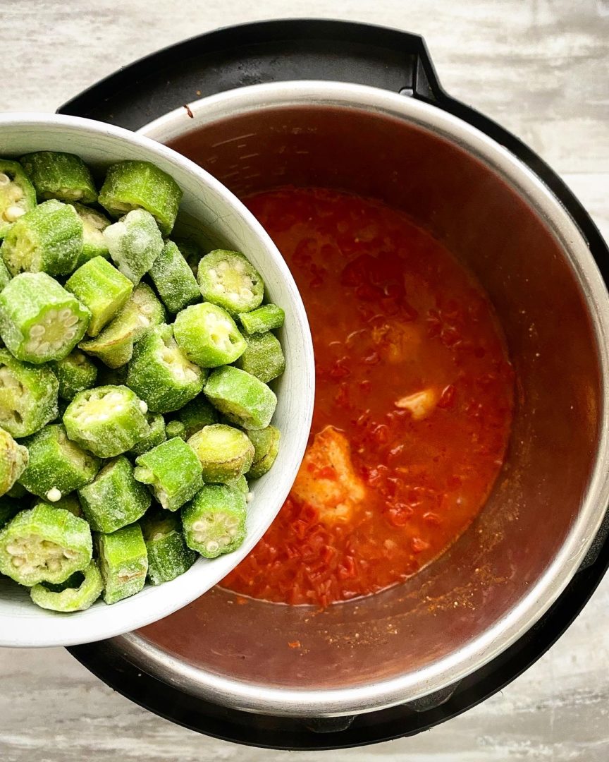 Okra & Tomatoes with Chicken