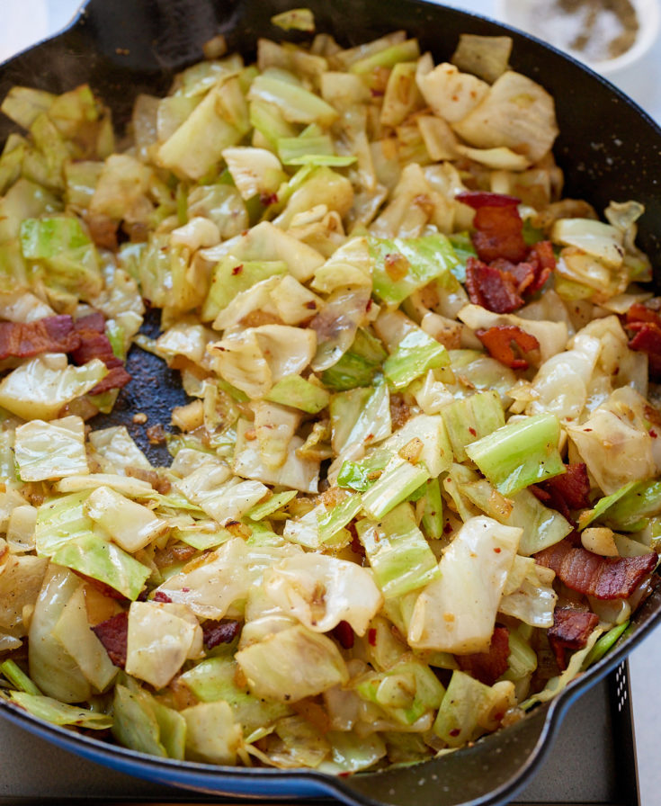 Southern Fried Cabbage with Bacon - blackpeoplesrecipes.com