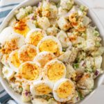 patti labelle famous potato salad recipe in a bowl