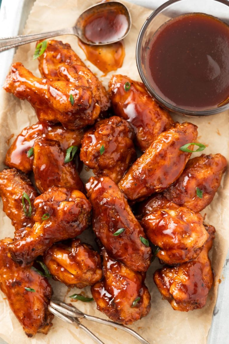 deliciously-looking Hennessy Wings with spoon on the side