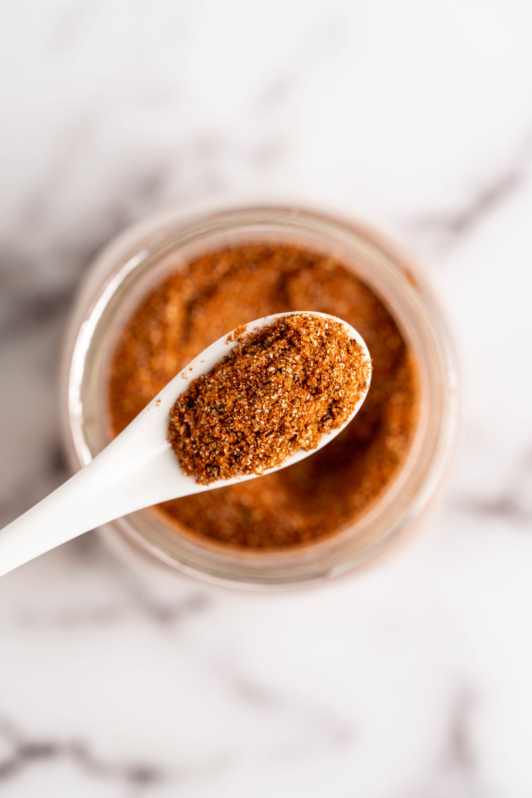 Spoonful of BBQ spice rub