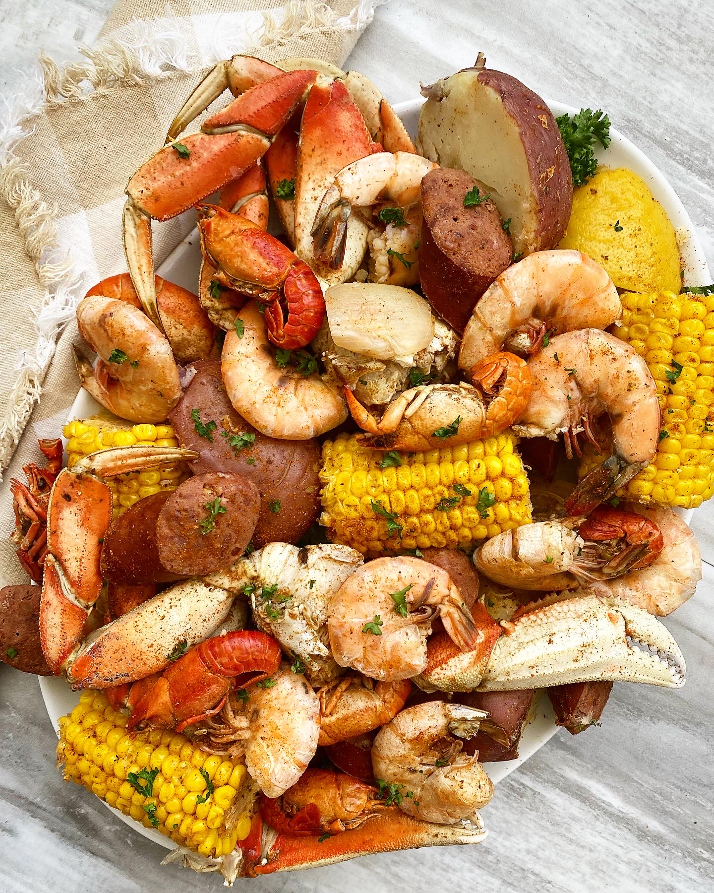 Easy Seafood Boil Recipe (one pot dinner!) - Fit Foodie Finds