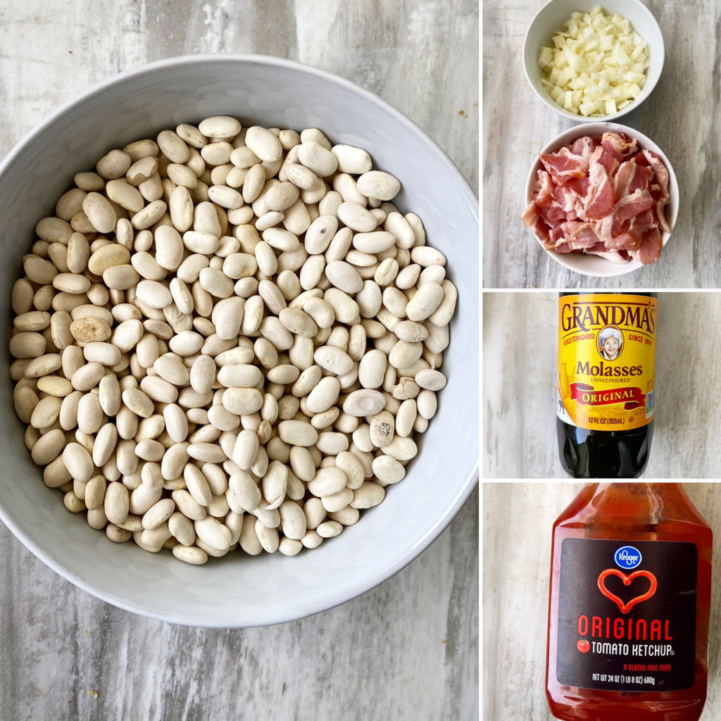 ingredients for homemade baked beans