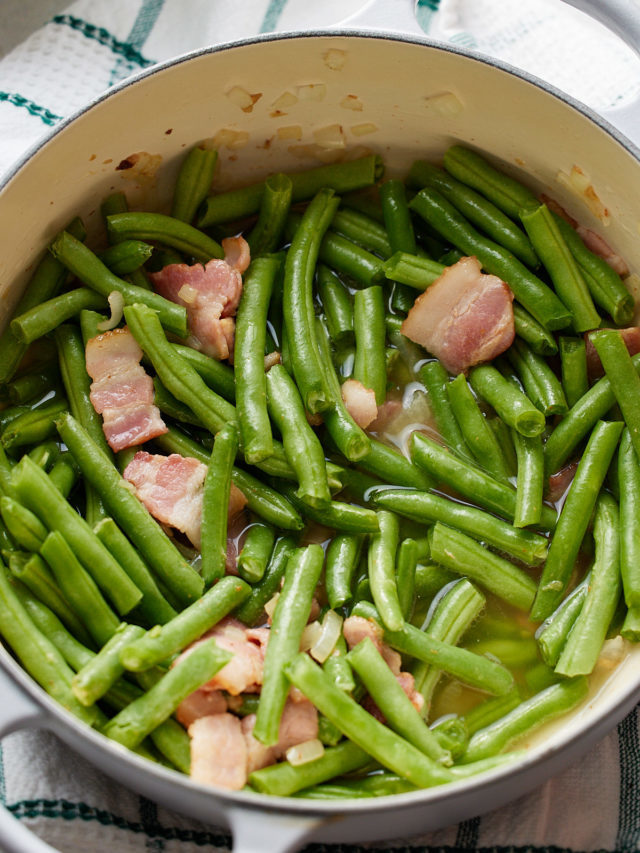 How to Make Southern Green Beans and Potatoes in Less than an Hour