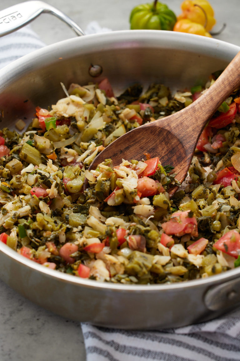 Jamaican Callaloo and Saltfish Recipe