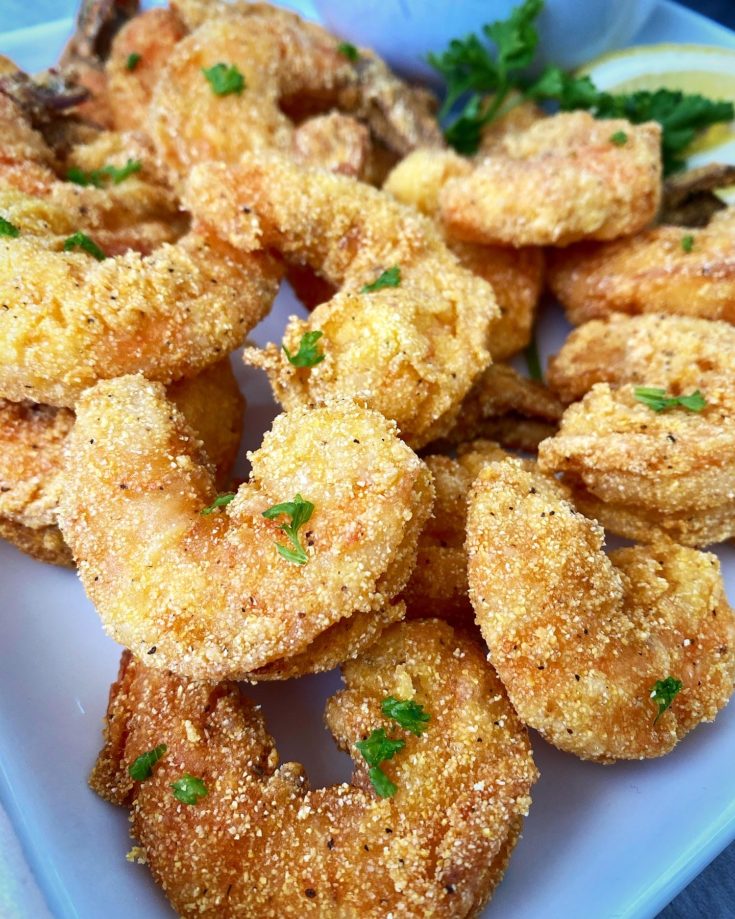 Southern Cornmeal Fried Shrimp - blackpeoplesrecipes.com