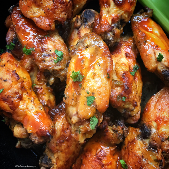 Slow Cooker Teriyaki Chicken Wings (low-carb, paleo, Whole30) A homema