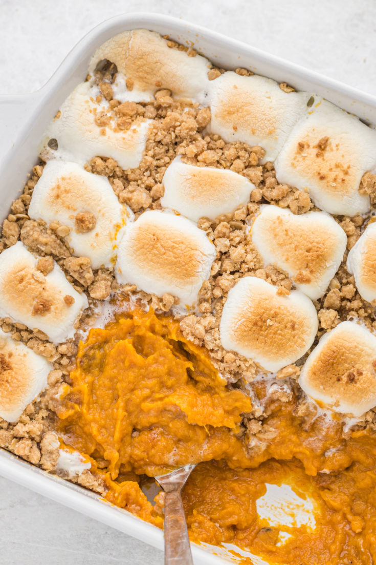 Sweet Potato Casserole with Marshmallows - blackpeoplesrecipes.com