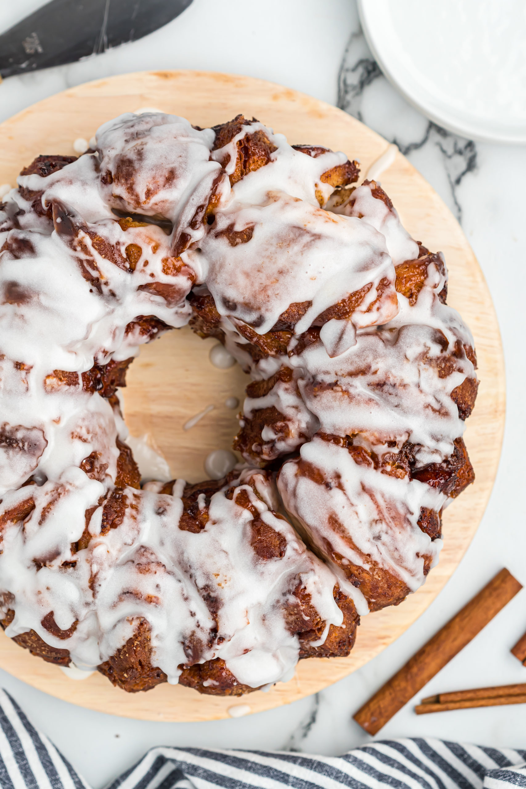 Cinnamon Roll Monkey Bread (Mini Bundt Pan Recipe)