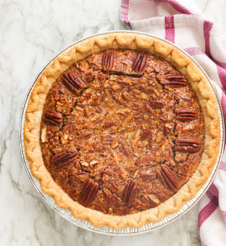 A whole Southern pecan pie