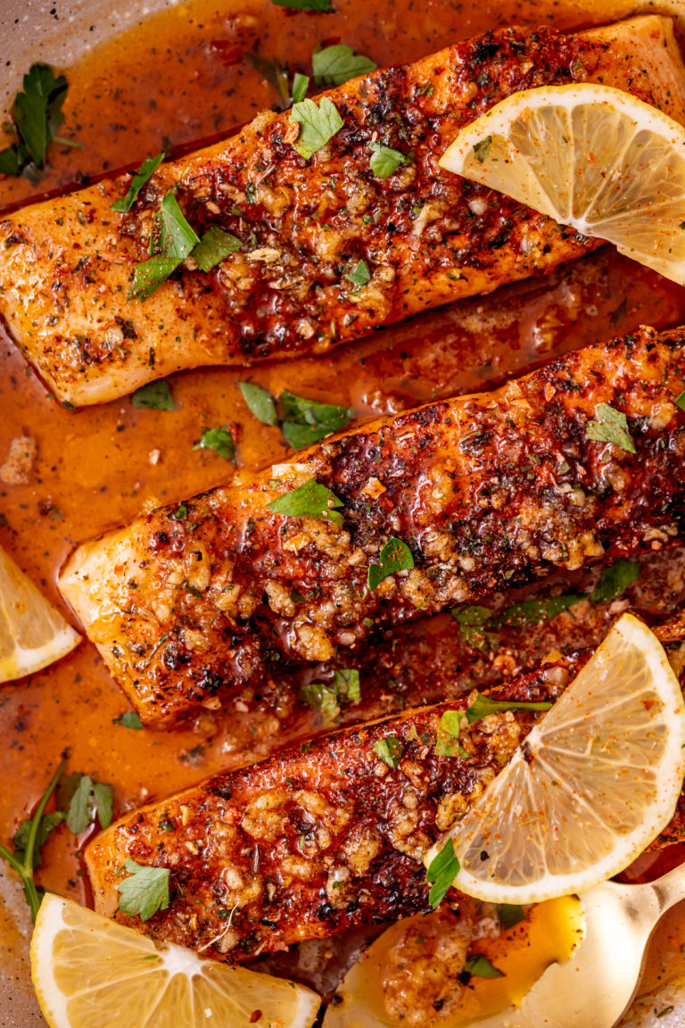 Cajun Honey Butter Salmon - blackpeoplesrecipes.com