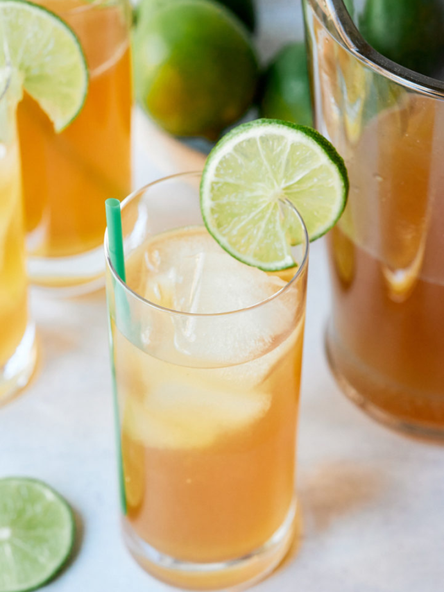 Jamaican lemonade drinks, made with limes instead of lemons