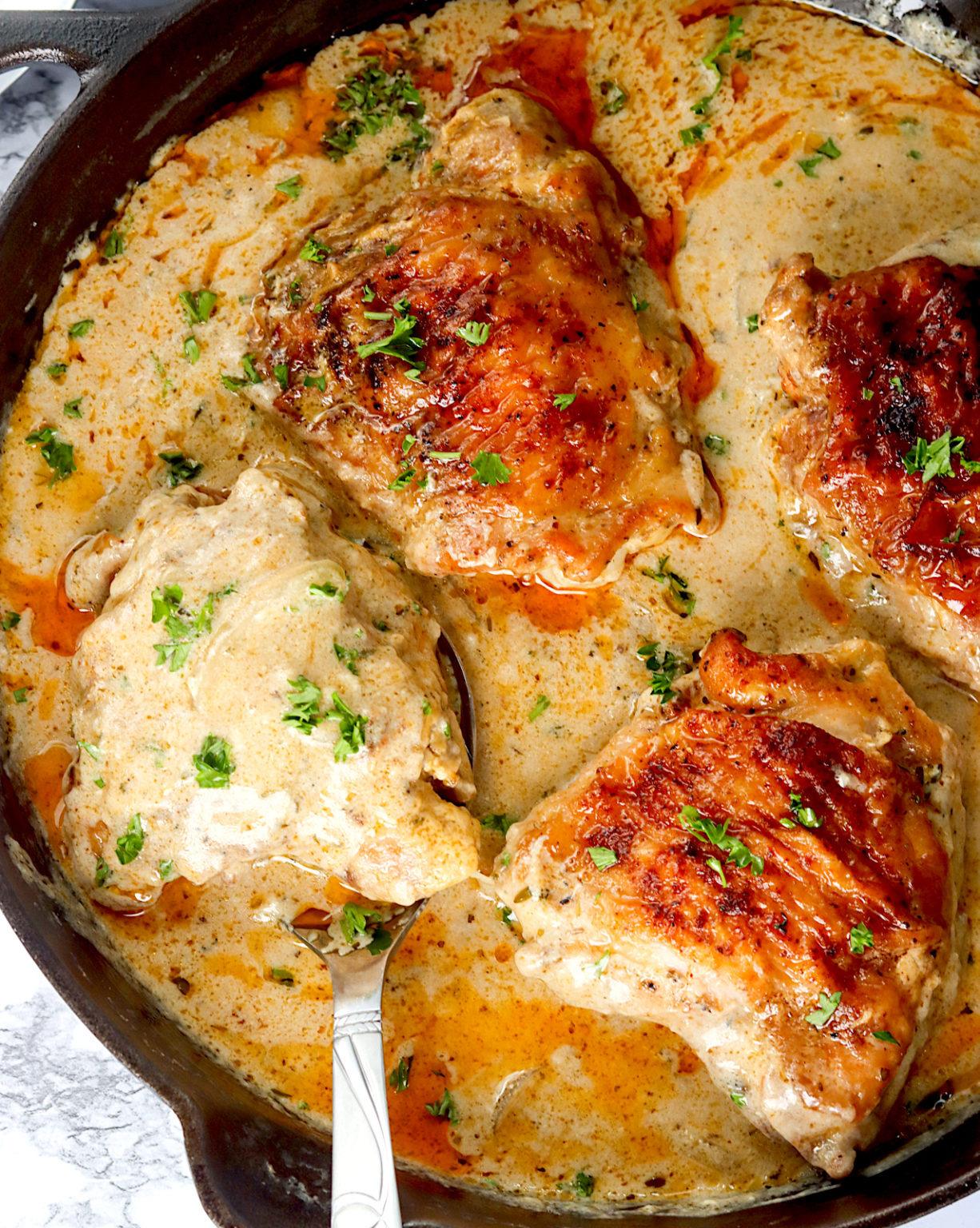 Smothered Chicken - blackpeoplesrecipes.com