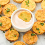 Deliciously Southern fried squash with remoulade