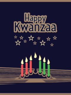 stock image for Kwanzaa candles