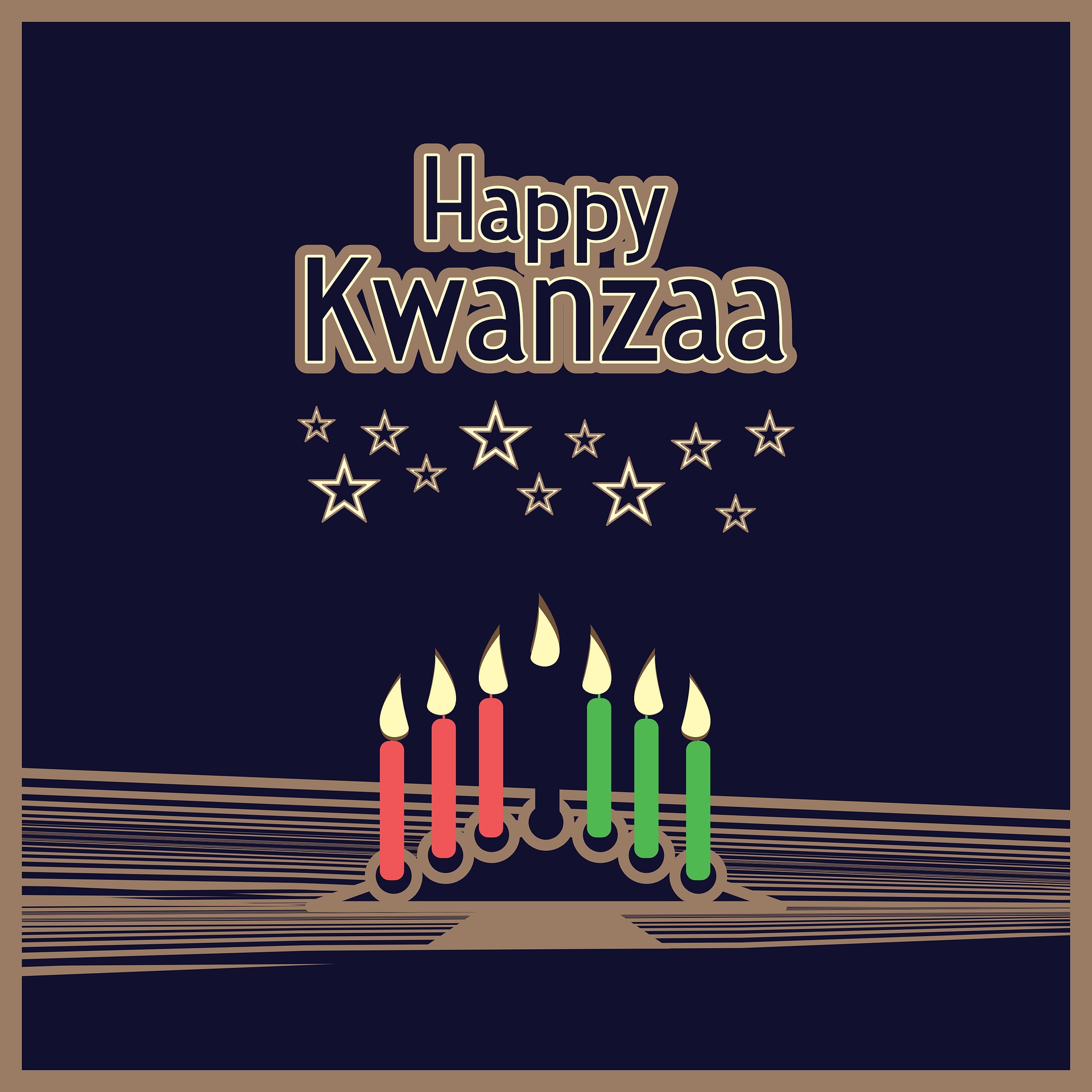 stock image for Kwanzaa candles