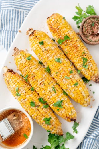 Air Fryer Corn On The Cob (In Foil) - blackpeoplesrecipes.com