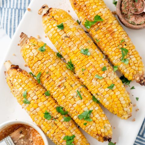 Air Fryer Corn On The Cob (In Foil) - blackpeoplesrecipes.com