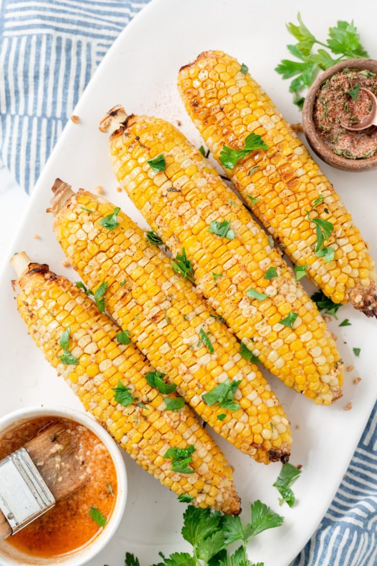 Air Fryer Corn On The Cob (In Foil)