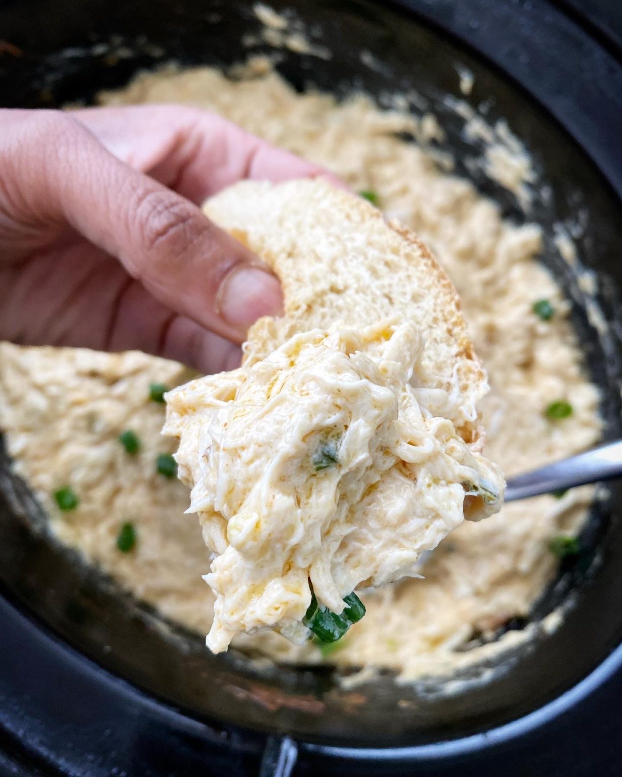 Slow Cooker Hot Crab Dip