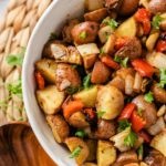 delicious breakfast potatoes in a large bowl