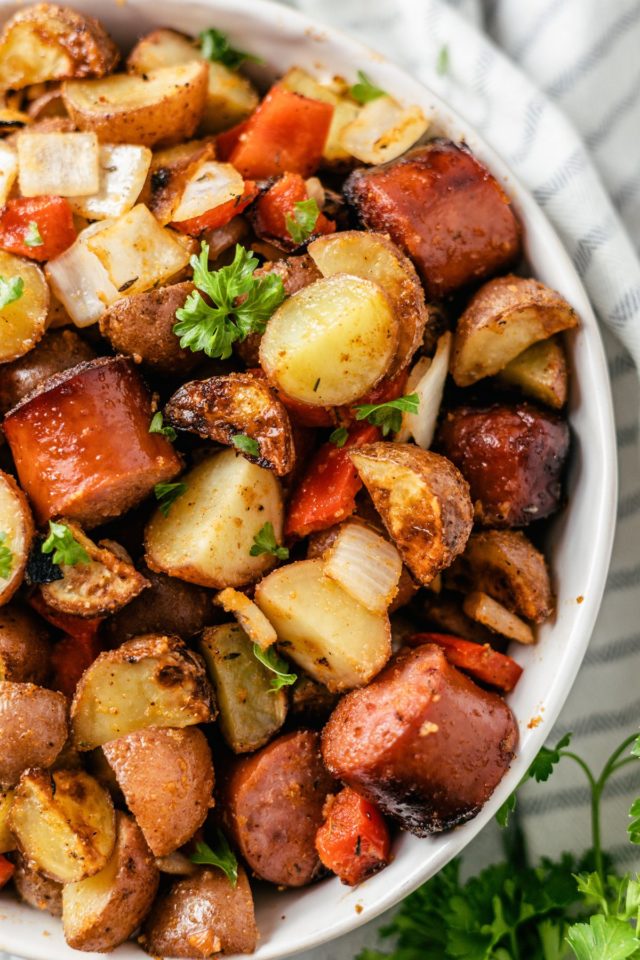 Air Fryer Sausage & Potatoes