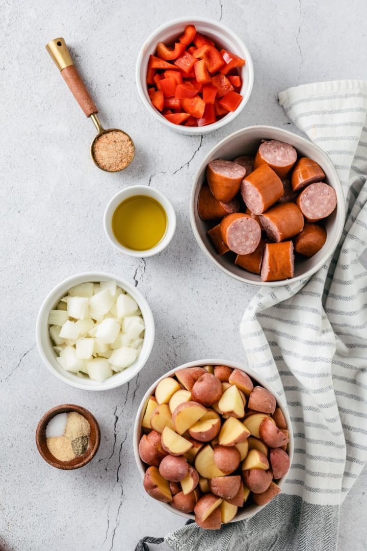 Air Fryer Sausage & Potatoes