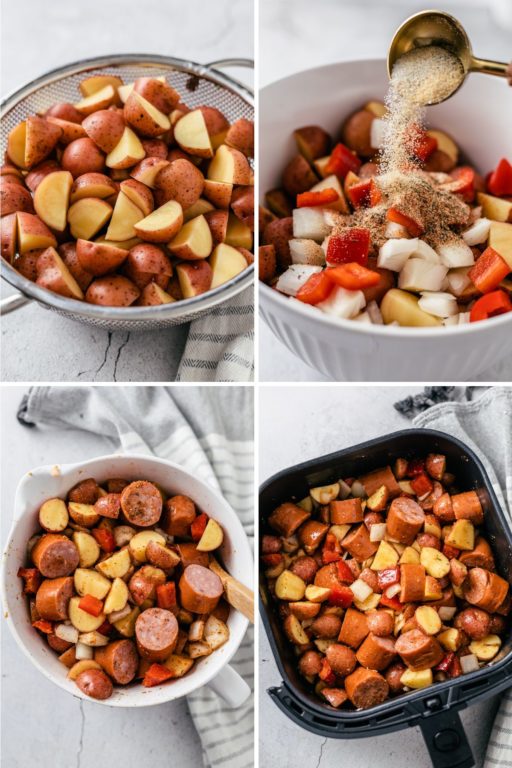 Air Fryer Sausage & Potatoes