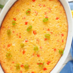 Fresh from the oven Southern corn pudding to enjoy