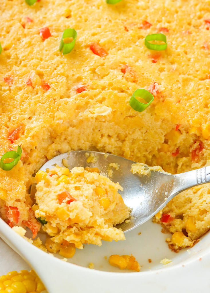 Serving up mouthwatering Southern corn pudding