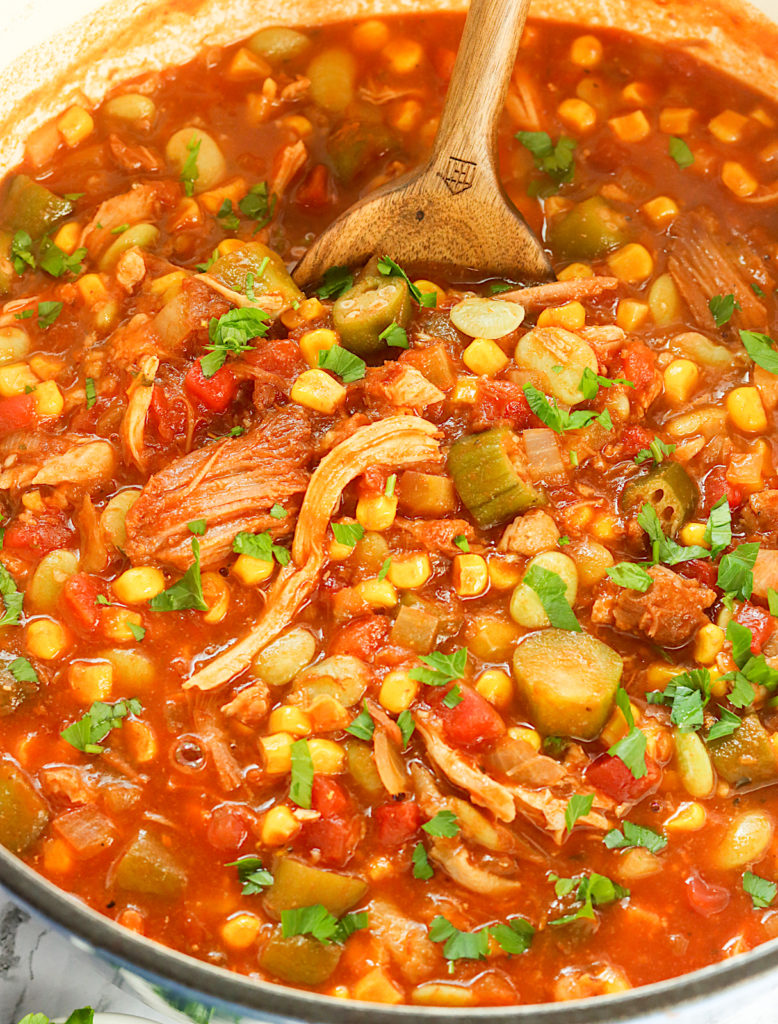 A freshly made pot of soul satisfying Brunswick stew