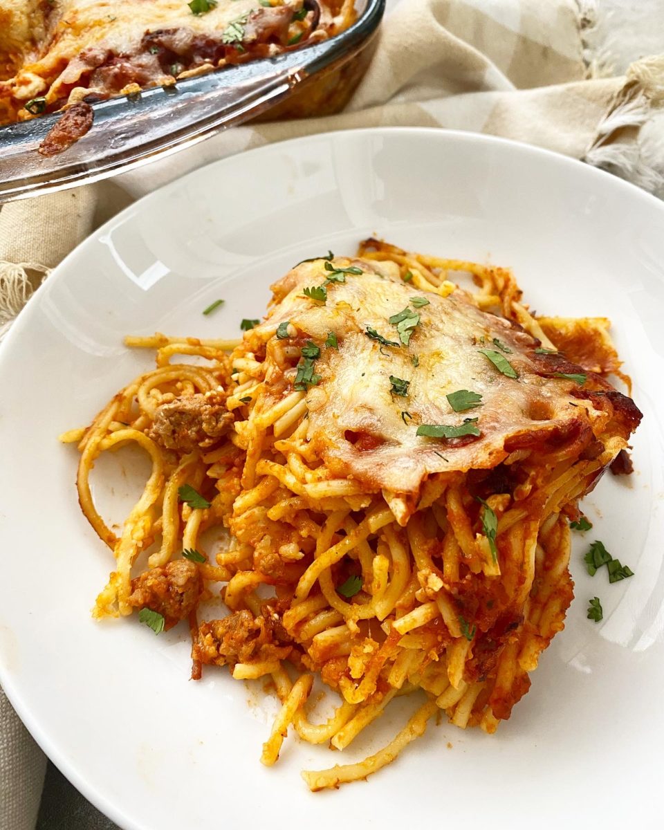 Easy Southern Baked Spaghetti - blackpeoplesrecipes.com