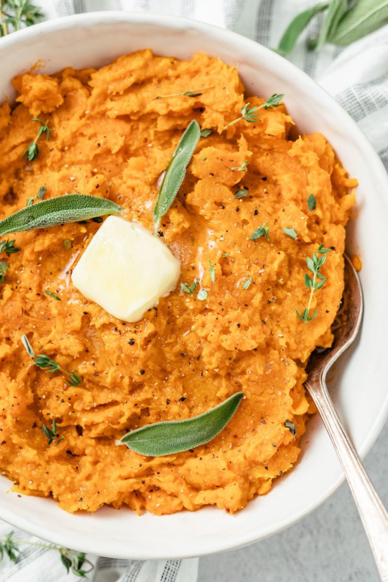 Savory Mashed Sweet Potatoes - blackpeoplesrecipes.com