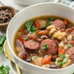 Steaming bowls of hearty 15 Bean Soup