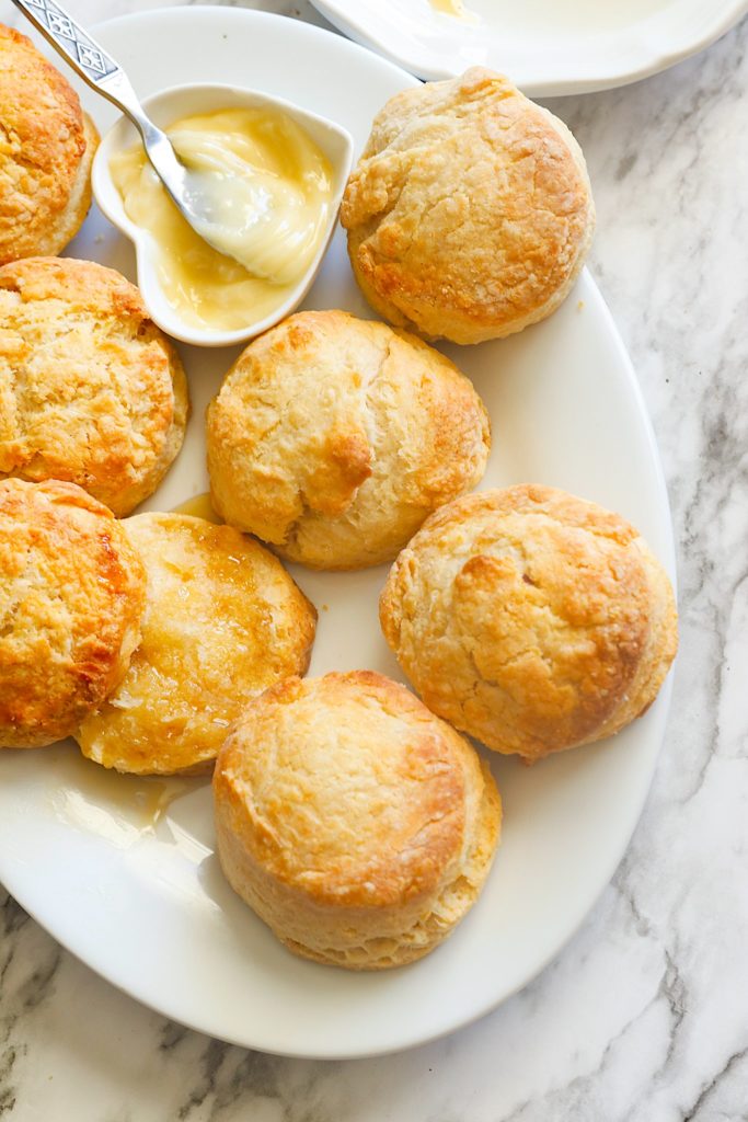 Honey Butter Biscuits with honey butter for a decadent comfort food
