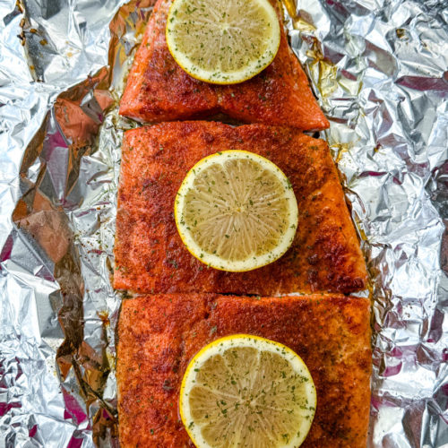 Grilled Salmon with Lemon - blackpeoplesrecipes.com