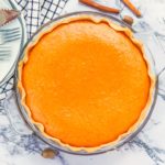 An insanely creamy sweetened condensed milk sweet potato pie for pure decadence