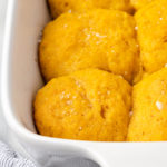 Sweet potato rolls in baking dish